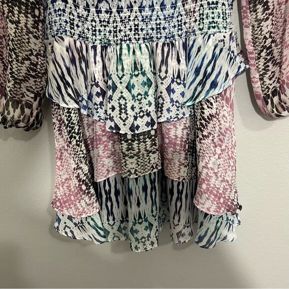 Ramy Brook Kayden Ruffle Midi Dress Size Medium - Picture 9 of 13